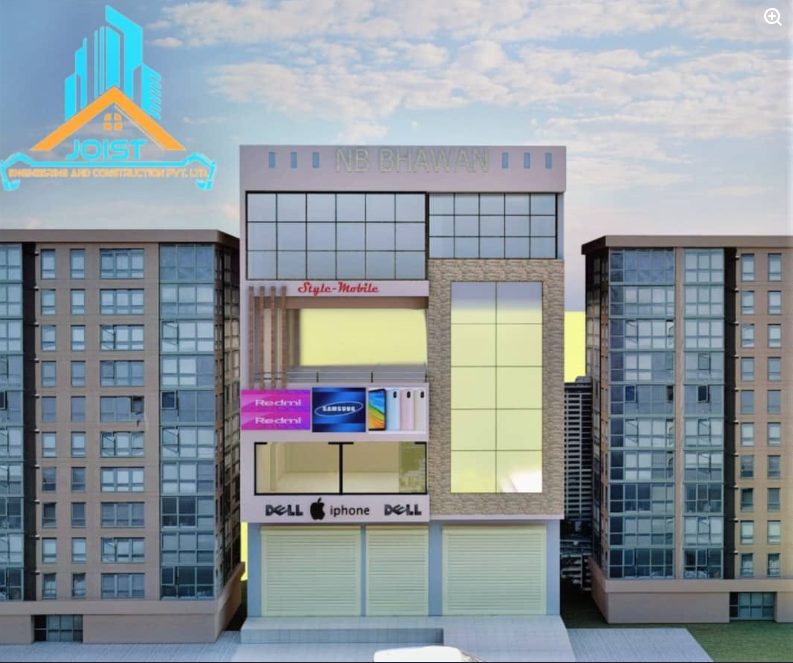 NB Bhawan residential and commercial design concept